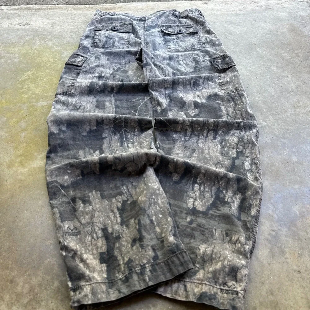 Vintage Y2K Pursuit Gear RealTree Camo Cargo Pants Baggy Gorpcore 34 (j1)